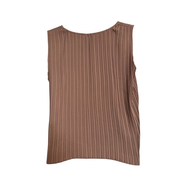 Joie Crinkle Tank Size large Cami NWT Tank Nordstroms Brand $89 Clay Brown - Picture 5 of 7